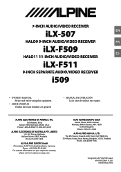 Alpine iLX-507 Owners Manual