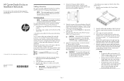 HP 2000sa HP Carrier-Grade Enclosure Installation Instructions (589728-002, July 2011)