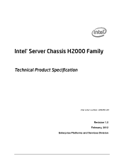 Intel H2000WP Technical Product Specification