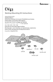 Intermec CV61 CV61 Desktop Mounting Kit Instructions