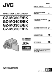 JVC GZ-MG20 Instruction Manual