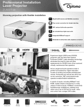 Optoma ZU500T-W ZU500T W Datasheet
