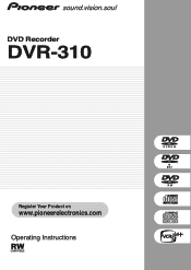 Pioneer DVR-310-S Owner's Manual