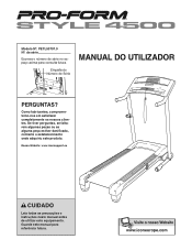 ProForm Style 4500 Treadmill Portuguese Manual