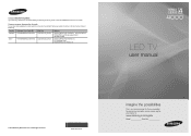 Samsung UN32C4000PD User Manual (user Manual) (ver.1.0) (English, French)