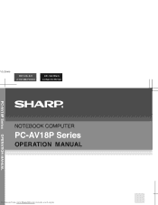 Sharp AV18P Operation Manual