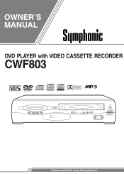 Symphonic CWF803 Owner's Manual
