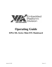 Via EPIAML8000A Operation Guide