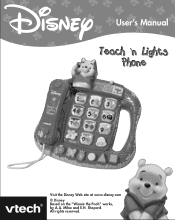 Vtech Winnie the Pooh Teach  n Lights Phone User Manual