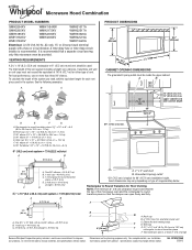 Whirlpool WMH32517AW Dimension Guide