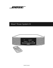 Bose Wave IV Owner s guide