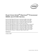 Intel P9500 Data Sheet