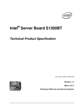 Intel S1200BTS Product Specification