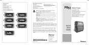 Intermec PB51 PB51 Mobile Printer Quick Start Guide