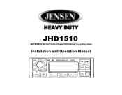 Jensen JHD1510 Operation Manual