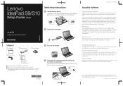 Lenovo S9 Laptop S9&S10 Setup Poster V1.0