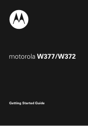 Motorola W377 User Manual
