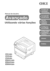 Oki C941dn C911dn/C931dn/C941dn Advanced Users Manual - Portuguese