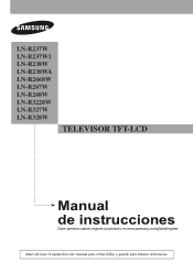 Samsung LN-R238WA User Manual (user Manual) (ver.1.0) (Spanish)