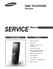 Samsung SGH-E200 Service Manual