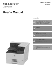Sharp MX-B350P MX-B350P | MX-B450P User Manual