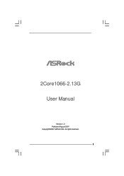 ASRock 2Core1066-2.13G User Manual