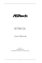ASRock B75M-GL User Manual