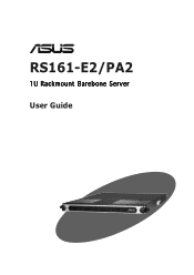 Asus RS161-E2 User Manual