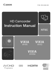 Canon VIXIA HF R72 User Manual