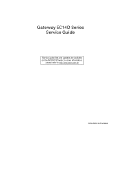 Gateway EC14D Service Guide