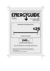 Haier HCM050EC Energy Guide Label