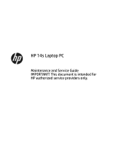 HP 14-bp100 Maintenance and Service Guide