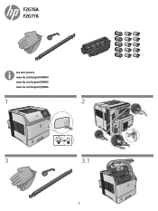 HP LaserJet Enterprise M605 Printer Maintenance Kit Installation Guide