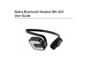 Nokia BH 601 User Guide
