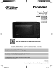 Panasonic NN-SN936B Operating Manual