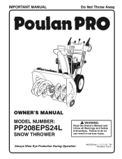 Poulan PP208EPS24L User Manual