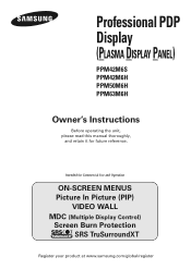 Samsung PPM50M6H User Manual
