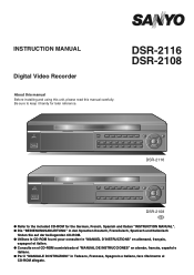 Sanyo DSR-2116H1TB Instruction Manual