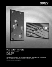 Sony FWD46B2 Family Brochure (B-Series Brochure (FWD-55B2/46B2 and FWD-32B1))