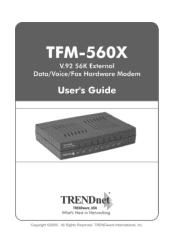 TRENDnet TFM-560X User Guide