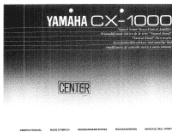 Yamaha CX-1000 Owner's Manual
