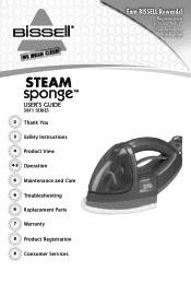 Bissell Steam Sponge Handheld Cleaner 39F1 User Guide