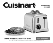 Cuisinart CPT-160BCH CPT-160 Manual