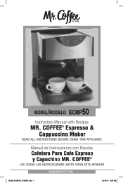 Mr. Coffee ECMP50-RB User Manual