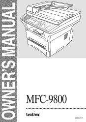Brother International MFC9800 Users Manual - English