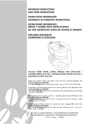 DeLonghi BCO130T Owner Manual