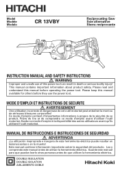 Hitachi CR13VBY Instruction Manual