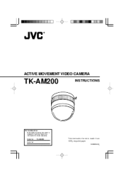 JVC TK-AM200U TK-AM200 Dome  CCTV Camera   Instruction Manual (748KB)