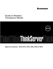 Lenovo ThinkServer RD330 (French) Installation and User Guide