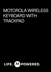 Motorola KZ500 Wireless Keyboard with Trackpad Bluetooth Wireless Keyboard with Trackpad - Getting Started Guide